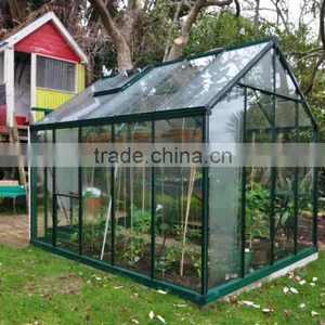Cogent Zone 4mm Tempered Safety Glass Greenhouse With Aluminium Frame and Base thumbnail-1