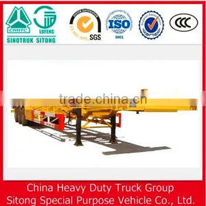 2016 Top Sale 40ft 3 Axles Gooseneck Skeleton Container Semi Trailer/container Trailer Chassis for Sale thumbnail-3