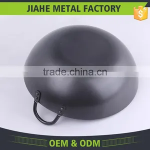 FDA LFGB Certificate Single Handles Carbon Steel Chinese Wok thumbnail-3