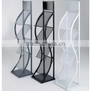 Flooring Wave Range Type 4-Tier Leaflet Display Stand thumbnail-3
