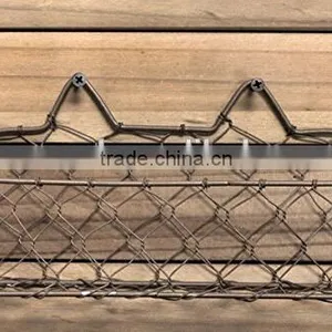 Bottle Cap Wide Metal Wire Basket With Screws thumbnail-2
