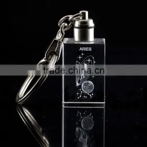 Individual Crystal Star Signs Aries Keyring thumbnail-1