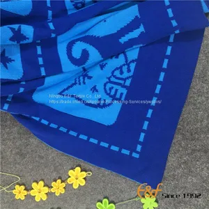 Children Double Jacquard Cartoon Pattern Knitted Blanket thumbnail-4