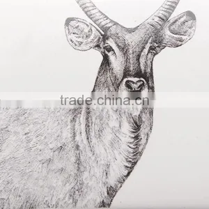 High Quality Zebra and Beer Rectangle Ceramic Candle Holder thumbnail-3