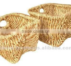 2pcs Indoor Basket/ Nice Baskets With Natural Materials thumbnail-1