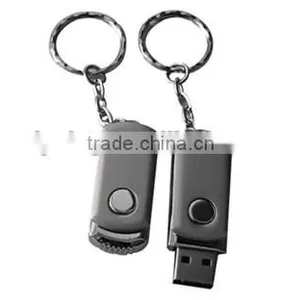 Mini Metal Button Keychain USB Stick 1GB to 64GB thumbnail-1