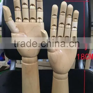 Promotional Hot Sale Artist Flexible Display Model Wooden Hand thumbnail-1