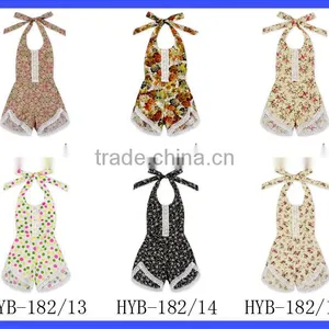 Summer Sleeveless Romper Girl Kid Baby Jumpsuit Floral Clothes Outfits thumbnail-5