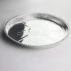 Round Disposable Aluminum Foil Baking Pizza Pan With Lids thumbnail-3