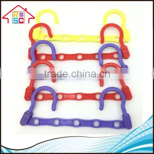 NBRSC Plastic Multi-functional Folding Clothes Hanger Hanging Device Closet Space Saver Set of 2 thumbnail-4
