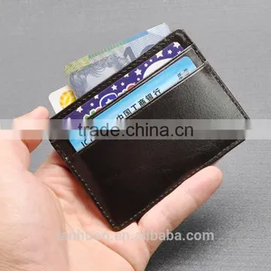 Casual Style Custom Personalized High Quality Car Pocket Wholesale Real Genuine Leather Portable Simple Card Holder thumbnail-6
