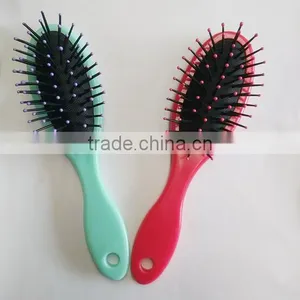 Comfortable Ionic Plastic Round Hair Straightening and Curling Comb thumbnail-1