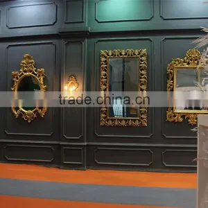 Fancy Gold Leaf Polyresin Wall Mirror on Sale thumbnail-1