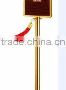 Stanchions With Ropes & Sign Frame thumbnail-1