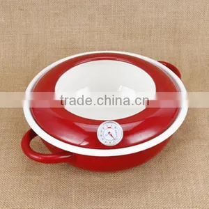 High Quality and Safty Kitchen Use OEM Enamel Crock Pot/enamel Slow Cooker thumbnail-1