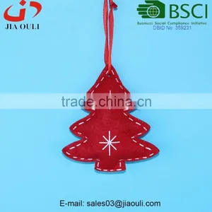 BSCI Audit Factory Cheap Price Christmas Decoration Felt Ornaments Non-woven Hanging Tree thumbnail-1