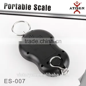 LCD Digital Hanging Luggage Weight Hook Scale Portable 40kg/ 10g Black thumbnail-3