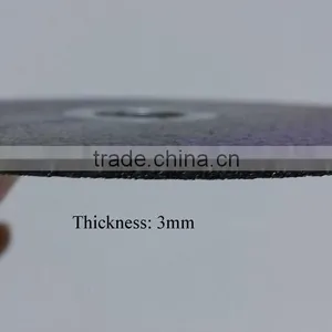 5" 125x3x22.2mm Flat Resin Bonded Reforced Cutting Wheel for Metal thumbnail-3