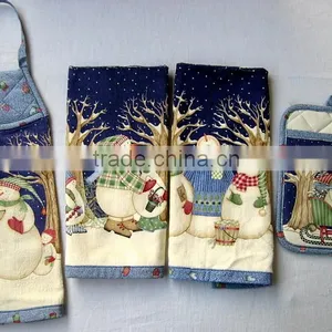 Christmas Gifts Kichen Textlie Sets Apron Sets Oven Glove Sets Tea Towel Sets thumbnail-3