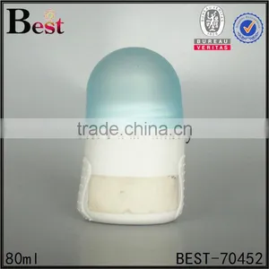 80ml Blue Cap Plastic Roll on Bottle Skin Care Plastic Roll on Deodorant Empty Bottle thumbnail-1