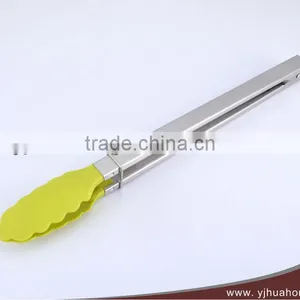 14" Nylon Head Stainless Steel Handle Food Tong/serving Tong thumbnail-1