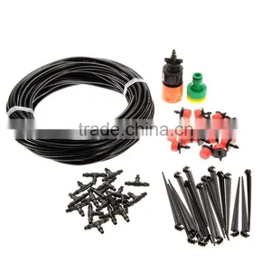 Cheap Garden Farm 15m 20pcs Nozzles DIY Water Drip Irrigation System. thumbnail-1