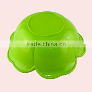 Double Layer Flower Shape Multi-purpose Kitchen Plastic Sieve With Lid thumbnail-3