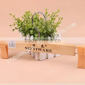 Trousers Hanger With Hooks Clamps for Plastic Pants Wooden Hanger thumbnail-4