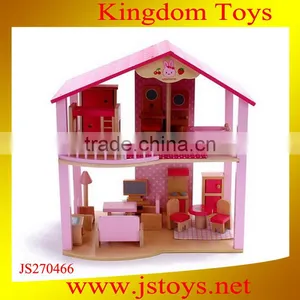 Mini Wooden House Toy thumbnail-1