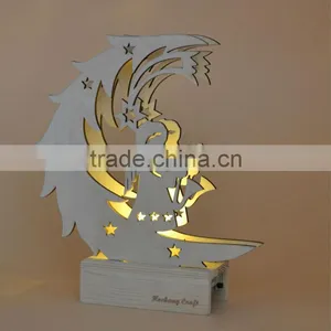 2015 Newest Top Quality Wooden Christmas Decor Gift With Light thumbnail-2