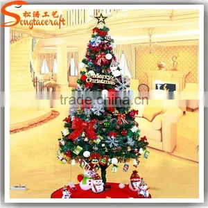 2015 New Product Xmas Tree Needle Pine Tree Fiber Optic Decorative Plastic Mini Christmas Trees for Home Decoration thumbnail-5
