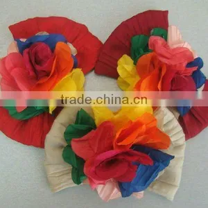 Rainbow Fabric Hair Bow thumbnail-1