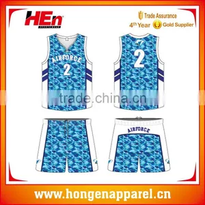 Hongen Apparel Hot Sale 2016 Best Latest Basketball Jersey Design /USA Basketball Jersey thumbnail-1