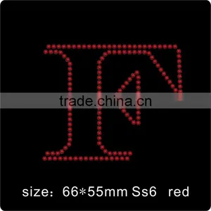 Letter Rhinestone Transfer; 26 Letters Hot Fix Motif Designs; Customize Hot Fix Rhinestone Transfers thumbnail-3