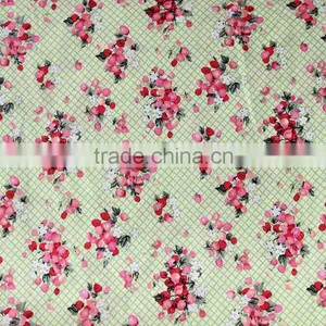 Factory Wholesale High Quality Garment Fabric Faloral Printed Cotton Fabric thumbnail-1