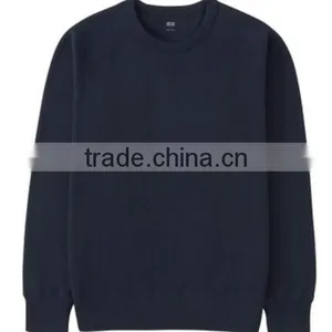 Plain Heather Color Crew Neck Pullover Sweatshirt thumbnail-4