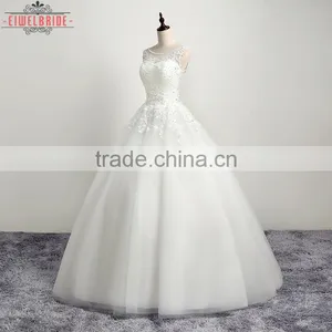 OEM Long Floor-length WWhite Wedding Dress Bridal Gown thumbnail-1