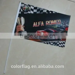 Promotional Polyester Stick Hand Flag thumbnail-1