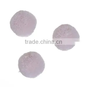 Cashmere Pom Pom Balls DIY Craft Decoration Pink Round 20mm Dia. thumbnail-3