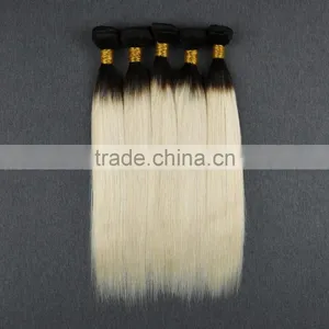 Wholesale High Quality Remy Tange Free no Shedding 1b 613 Two Tone Braiding Hair thumbnail-1