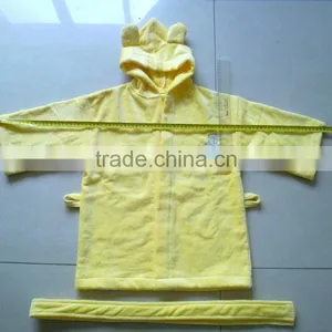 100% Cotton Hooded Bathrobe for Children,kids Cut Velet Hooded Bathrobe,new Design Cotton Hooded Bathrobe thumbnail-4