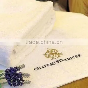 100%cotton Hotel Bath Towel Eith Emboridery Logo on the Towel thumbnail-1