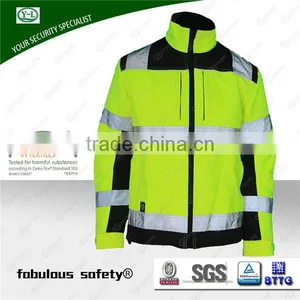 China EN20471 Cvc Cotton/polyester 60/40 Orange Reflective 3M High Vis Jacket thumbnail-4