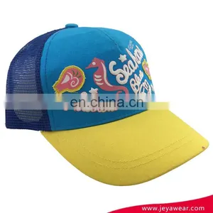 Professional Children Baseball Caps With Embroidery Patch Ocean Park Hong Kong 5 Panel Trucker Hat thumbnail-3