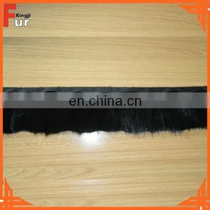 Mink Fur Trim, Black Color, Genuine Fur thumbnail-2