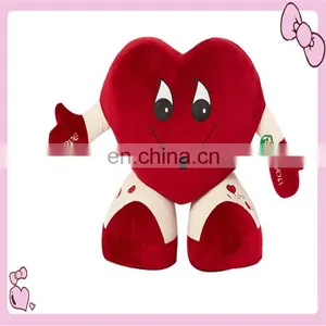Lovely Stuffed Plush Heart Toys With Hands thumbnail-1