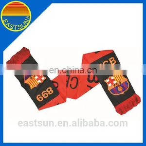 Supply Gift Knitted Jacquard Football Team Soccer Fan Scarf thumbnail-1