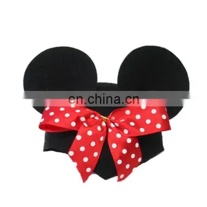 MCH-1485 Party Halloween Funny Cheap Kids Black Cartoon Mouse Hat thumbnail-1