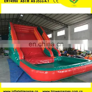 Available Inflatable Bouncy Castle Pool Water Slide 8mH/26ft thumbnail-1
