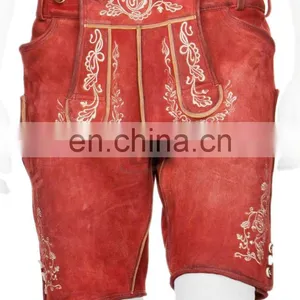 New Fashionable Lederhosen/German Outfitter Bund Lederhosen/Short Lederhosen(Bavarian Garments)(Oktoberfest Clothing) thumbnail-1